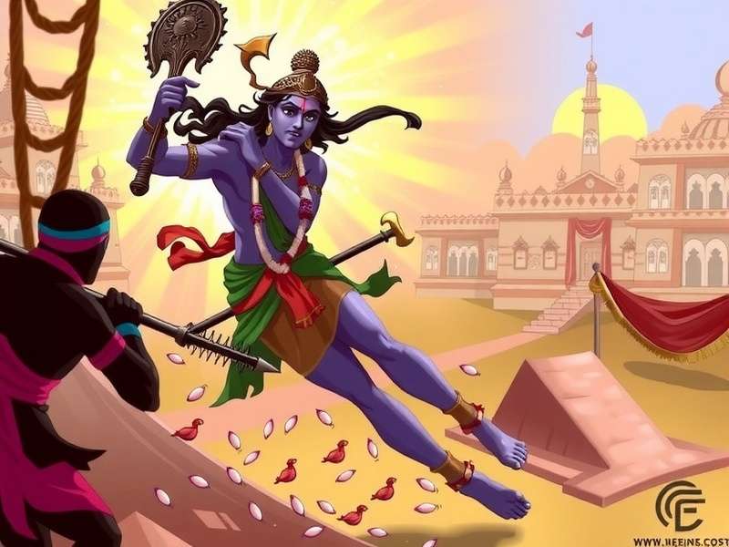 Krishna Warrior Combat Scene